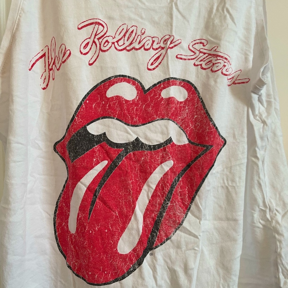 Distressed Rolling Stones tee